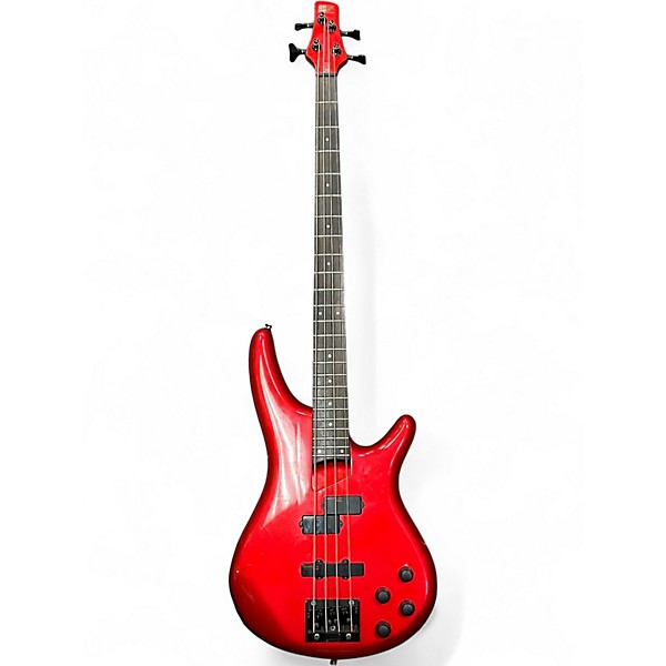 Used Ibanez SR800 Candy Apple Red Electric Bass Guitar