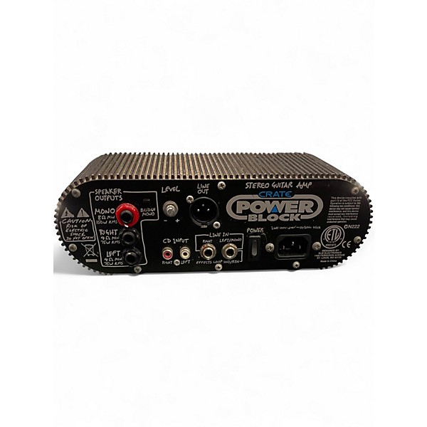 Used Crate POWER BLOCK Solid State Guitar Amp Head