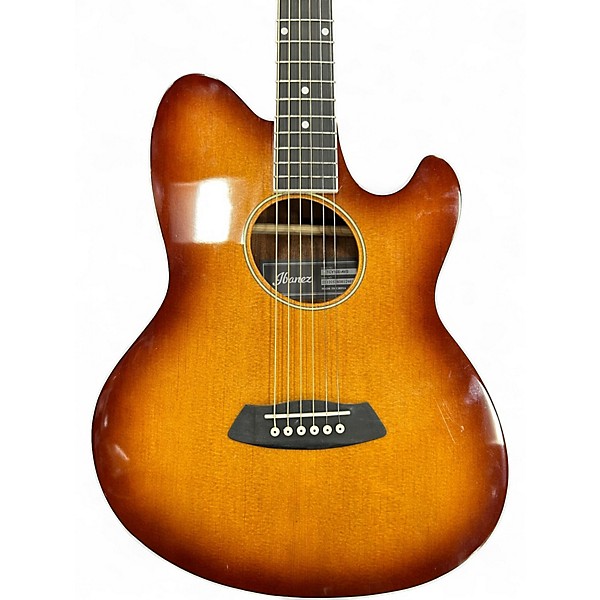 Used Ibanez TCY10E Talman 3 Color Sunburst Acoustic Electric Guitar