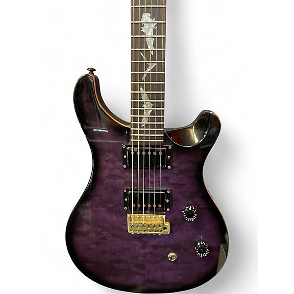 Used PRS Paul Allender Signature SE purple quilted Solid Body Electric Guitar