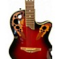 Used Ovation CS257 Celebrity Crimson Red Burst Acoustic Electric Guitar