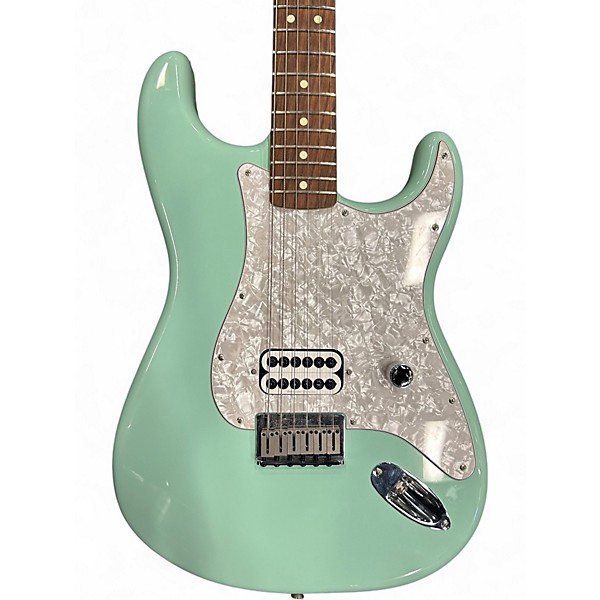Used 2023 Fender Tom Delonge Signature Stratocaster Surf Green Solid Body Electric Guitar