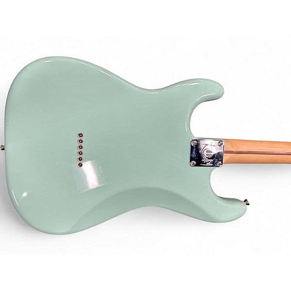 Used 2023 Fender Tom Delonge Signature Stratocaster Surf Green Solid Body Electric Guitar