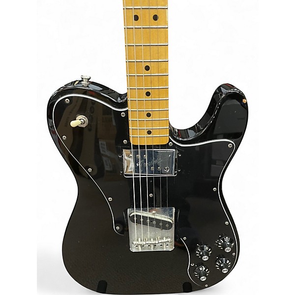Used Fender Telecaster Custom Black Solid Body Electric Guitar