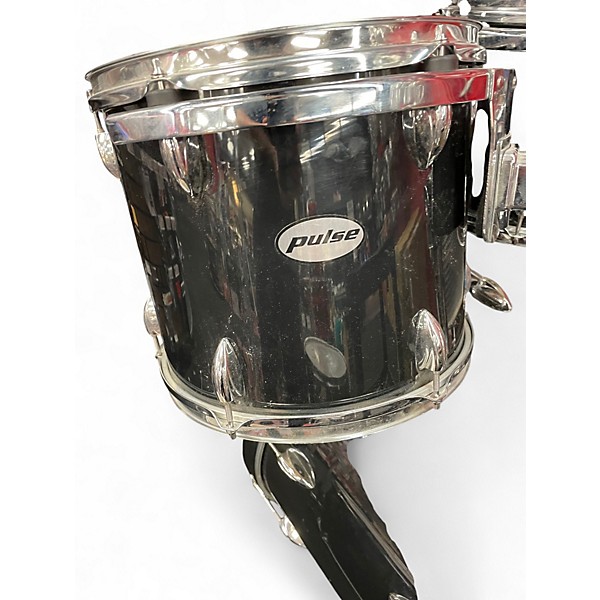 Used Pulse 5 Piece Drum Kit Black Drum Kit
