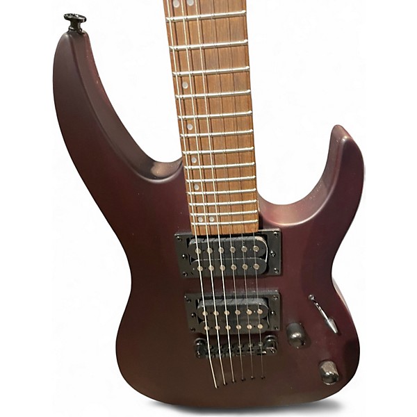 Used Mitchell MM100 Mini Walnut Solid Body Electric Guitar