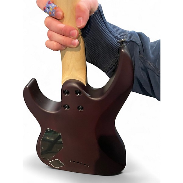 Used Mitchell MM100 Mini Walnut Solid Body Electric Guitar