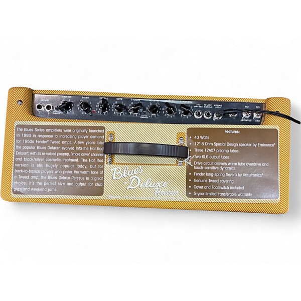Used Fender Blues Deluxe Reissue 40W 1x12 Tweed Tube Guitar Combo Amp