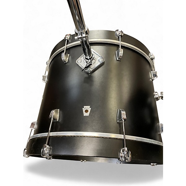 Used Ludwig 3 Piece NeuSonic 3-Piece Shell Pack Matte Black Drum Kit