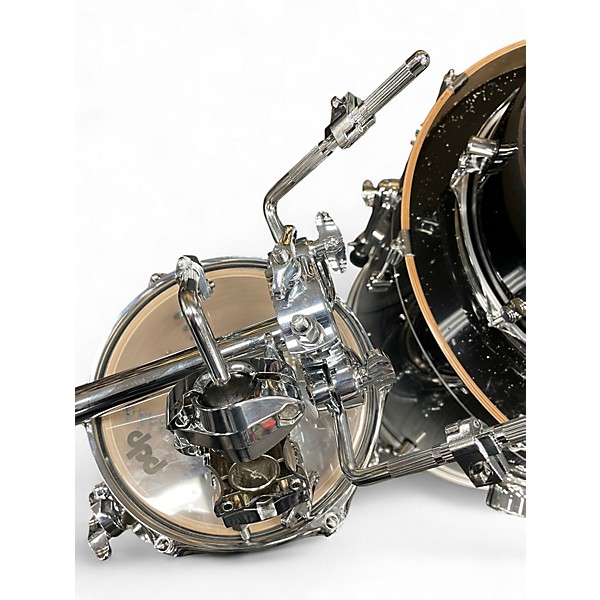 Used PDP by DW 7 Piece Concept Series Silver to Black Fade Drum Kit