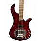 Used Traben Sun Crimson Red Trans Electric Bass Guitar