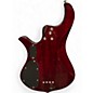 Used Traben Sun Crimson Red Trans Electric Bass Guitar