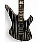 Used Schecter Guitar Research Synyster Gates Signature Standard Black with Silver Pinstripes Solid Body Electric Guitar