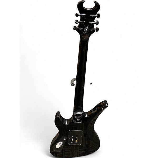 Used Schecter Guitar Research Synyster Gates Signature Standard Black with Silver Pinstripes Solid Body Electric Guitar