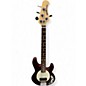 Used Ernie Ball Music Man SHORT SCALE STINGRAY Raspberry Pearl Electric Bass Guitar thumbnail