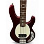 Used Ernie Ball Music Man SHORT SCALE STINGRAY Raspberry Pearl Electric Bass Guitar