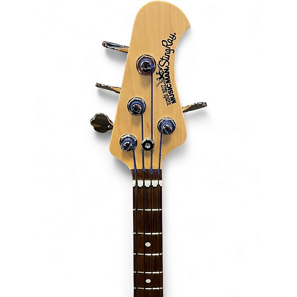 Used Ernie Ball Music Man SHORT SCALE STINGRAY Raspberry Pearl Electric Bass Guitar