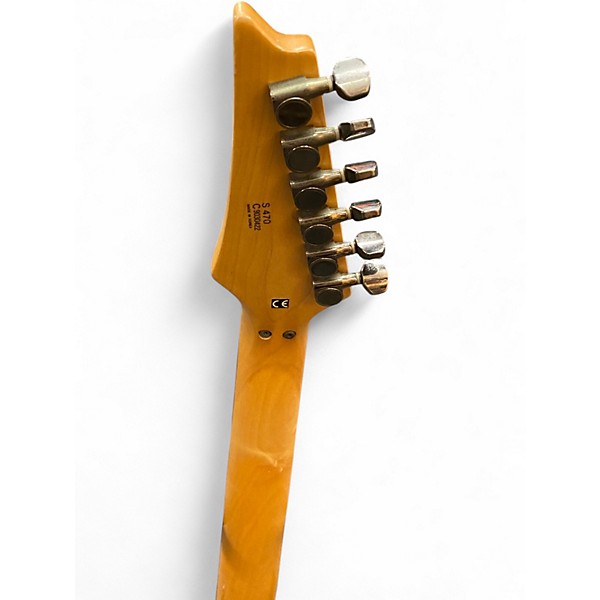 Used Ibanez S470 Black Solid Body Electric Guitar