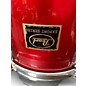 Used Pearl 3 Piece Export Red Drum Kit