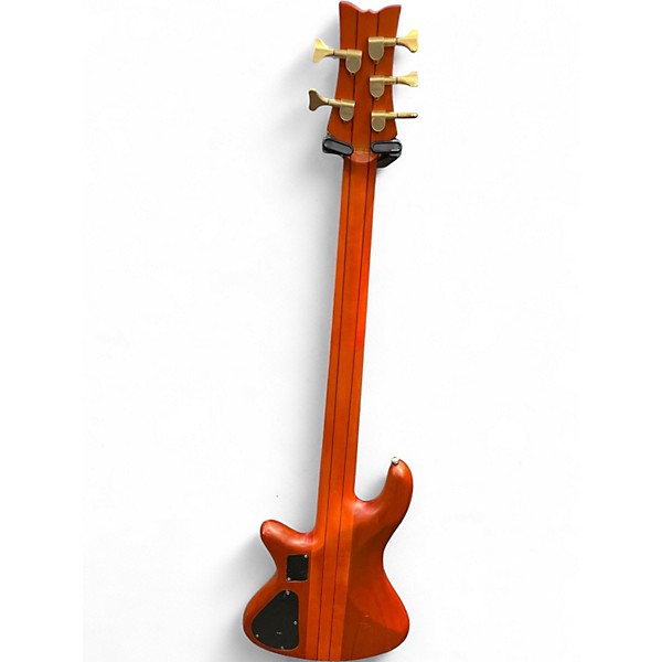 Used Schecter Guitar Research Stiletto Studio 5 String Brown Electric Bass Guitar