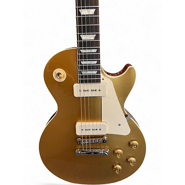 Used 2024 Gibson Les Paul Standard 1950S Neck Gold Top Solid Body Electric Guitar