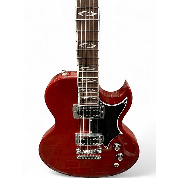 Used First Act LOLA CUSTOM SHOP ELECTRIC GUITAR Red Solid Body Electric Guitar