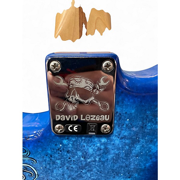 Used Fender Fender Special Edition David Lozeau Art Stratocaster 2016 -  Blue Solid Body Electric Guitar