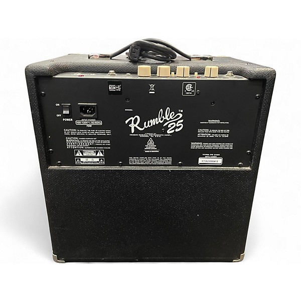 Used Fender Rumble 25 25W 1x8 Bass Combo Amp