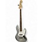 Used Squier Affinity Jazz Bass Silver Electric Bass Guitar thumbnail