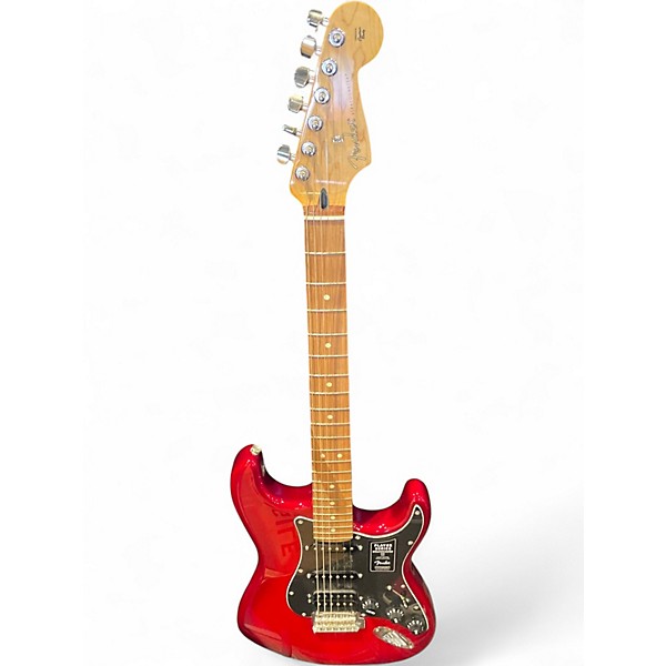 Used Fender Player Stratocaster HSS Candy Apple Red Solid Body Electric Guitar