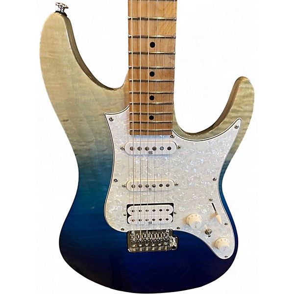 Used Ibanez AZ224F Blue Iceberg Gradation Solid Body Electric Guitar