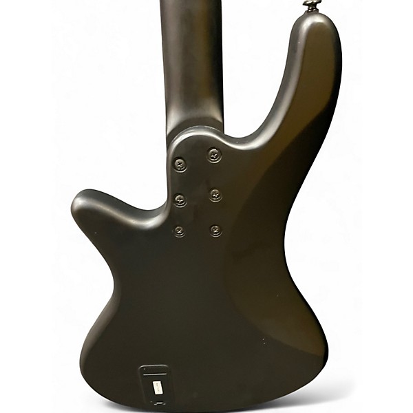 Used Schecter Guitar Research Stiletto Stealth 4 Black Electric Bass Guitar