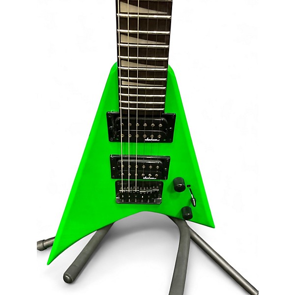 Used Jackson JSX1 Neon Green Solid Body Electric Guitar