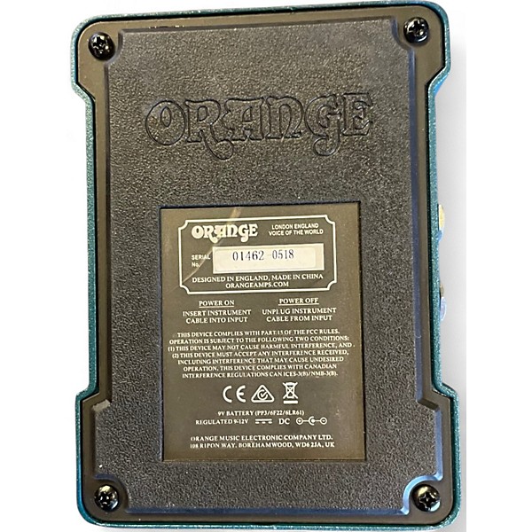 Used Orange Amplifiers getaway driver Effect Pedal