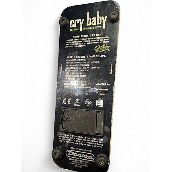 Used Dunlop KH95 Kirk Hammett Signature Cry Baby Wah Effect Pedal