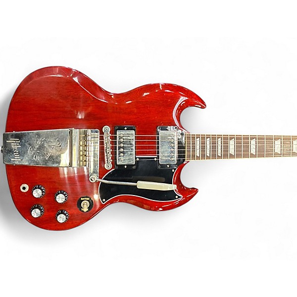 Used 2022 Gibson SG Standard 61 Maestro  Cherry Solid Body Electric Guitar