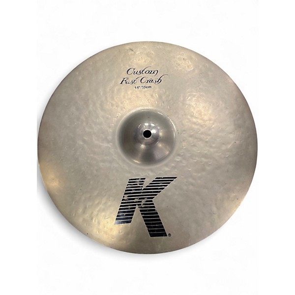 Used Zildjian 14in K Custom Fast Crash Cymbal
