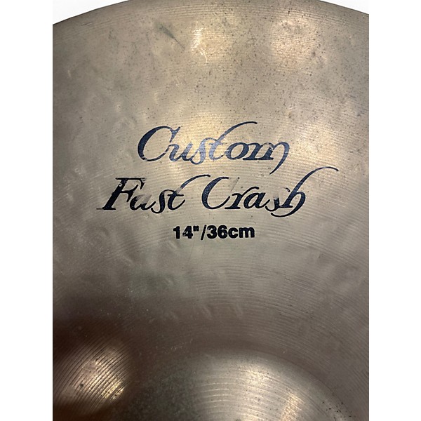 Used Zildjian 14in K Custom Fast Crash Cymbal