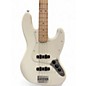 Used Squier Affinity Jazz Bass White Electric Bass Guitar
