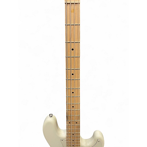 Used Squier Affinity Jazz Bass White Electric Bass Guitar