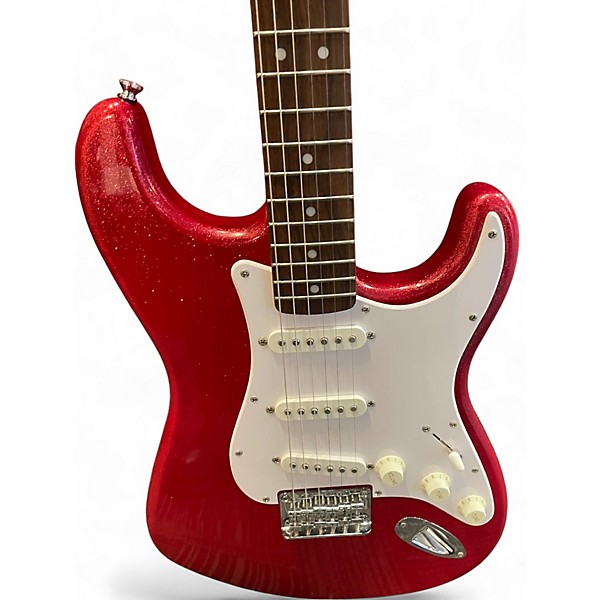 Used Squier Bullet Stratocaster Candy Apple Red Solid Body Electric Guitar