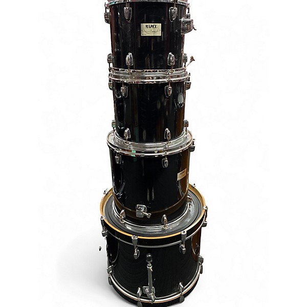 Used Mapex 4 Piece V SERIES Black Drum Kit
