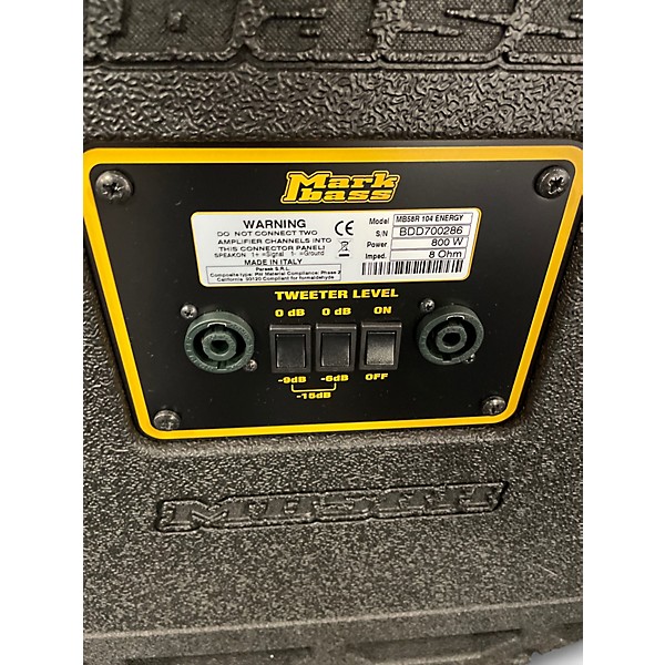 Used Markbass ENERGY 104 8 OHM 4X10 Bass Cabinet