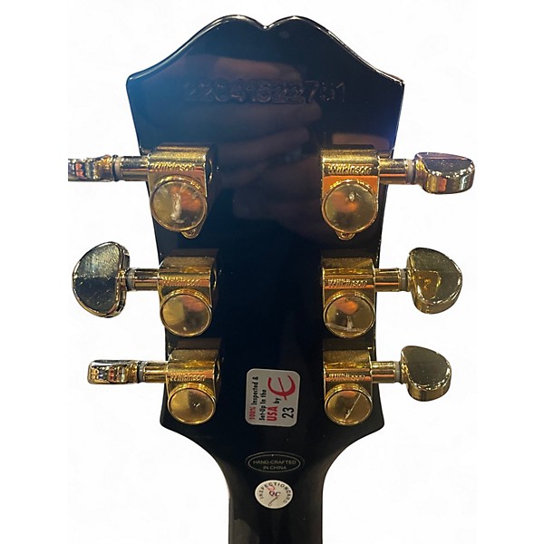 Used Epiphone Les Paul Custom BLACK Solid Body Electric Guitar