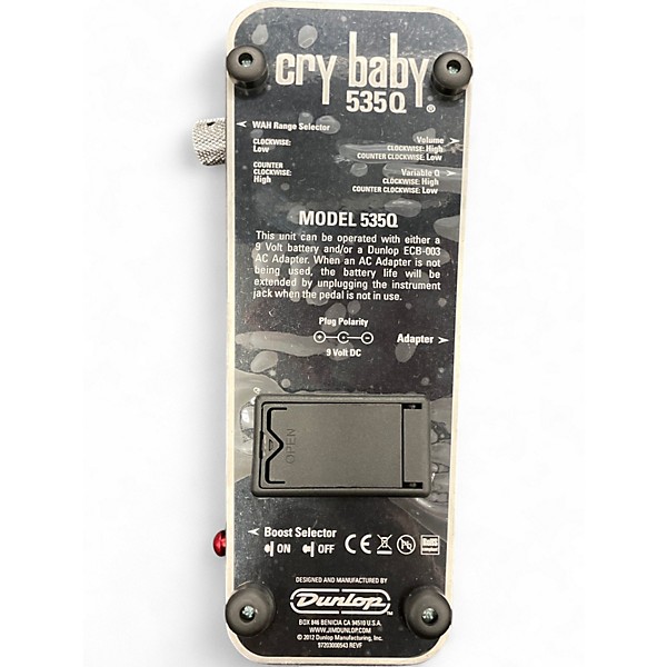 Used Dunlop 535Q Cry Baby Multi-Wah Effect Pedal