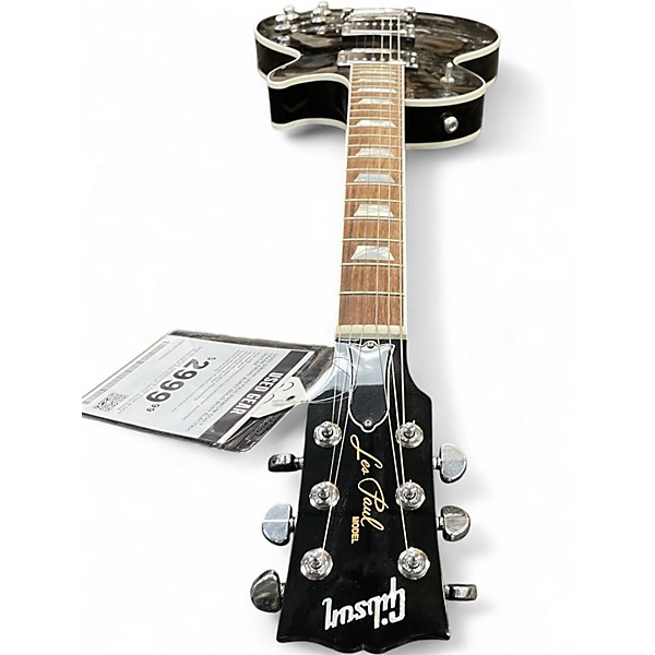 Used Gibson LES PAUL PREMIUM QUILT TRANS EBONY BURST Solid Body Electric Guitar