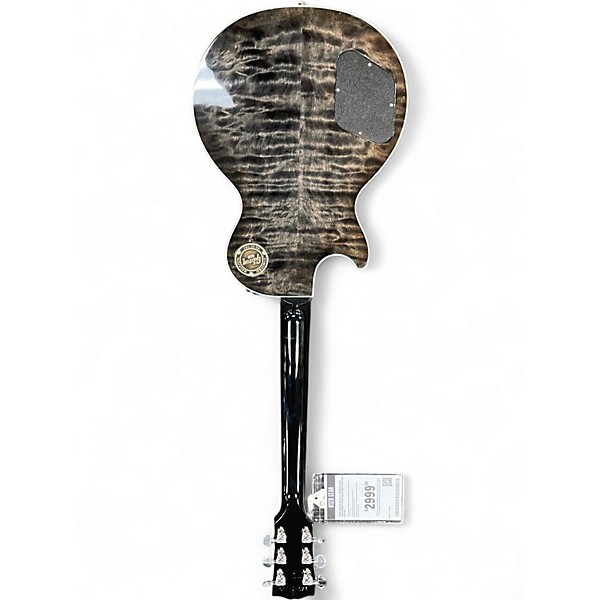 Used Gibson LES PAUL PREMIUM QUILT TRANS EBONY BURST Solid Body Electric Guitar