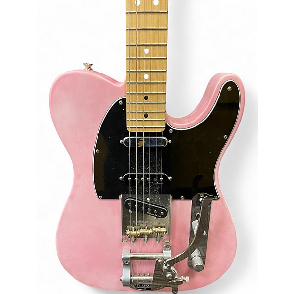 Used Fender Modified Deluxe Nashville Telecaster Pink Solid Body Electric Guitar