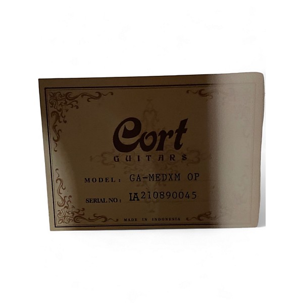 Used Cort GA-MEDXM OP Natural Acoustic Electric Guitar