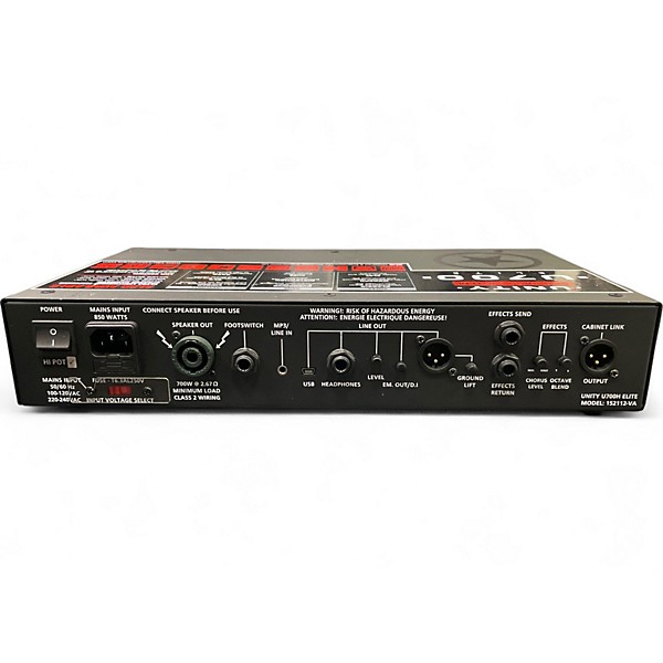 Used Blackstar U700 ELITE Bass Amp Head